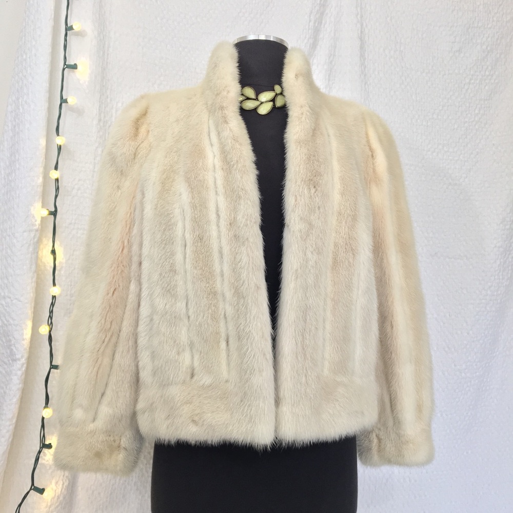 Silky Authentic Mink Fur Coat Custom Made